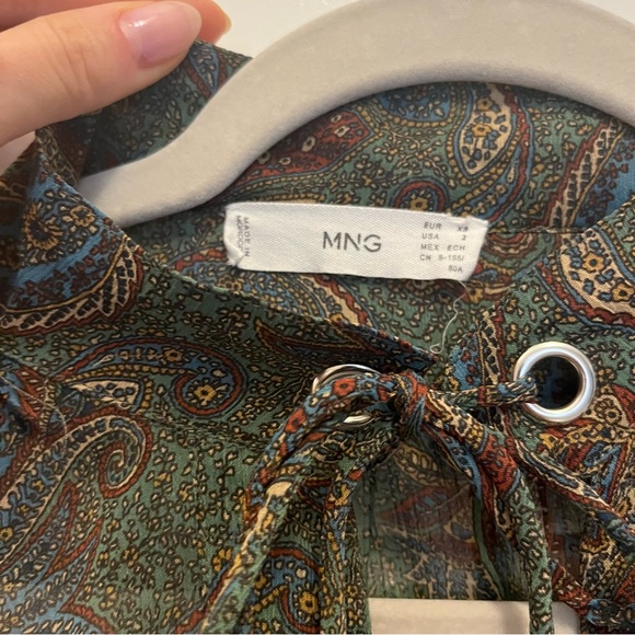 MANGO Paisley Sheer Blouse - Picture 10 of 10